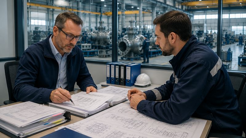 Revue documentaire d'un dossier de fabrication en environnement industriel