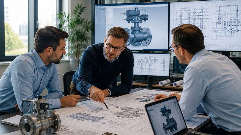 Revue de projet autour de plans et de modèles techniques